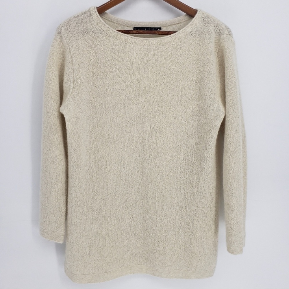 Peruvian Connection Boatneck Pull Over Sweater Sm… - image 3